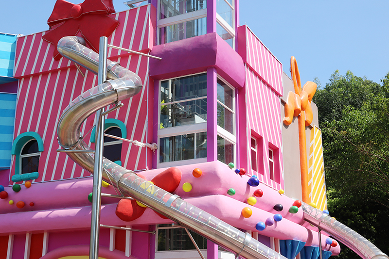 东莞凤岗糖果屋-不锈钢滑梯