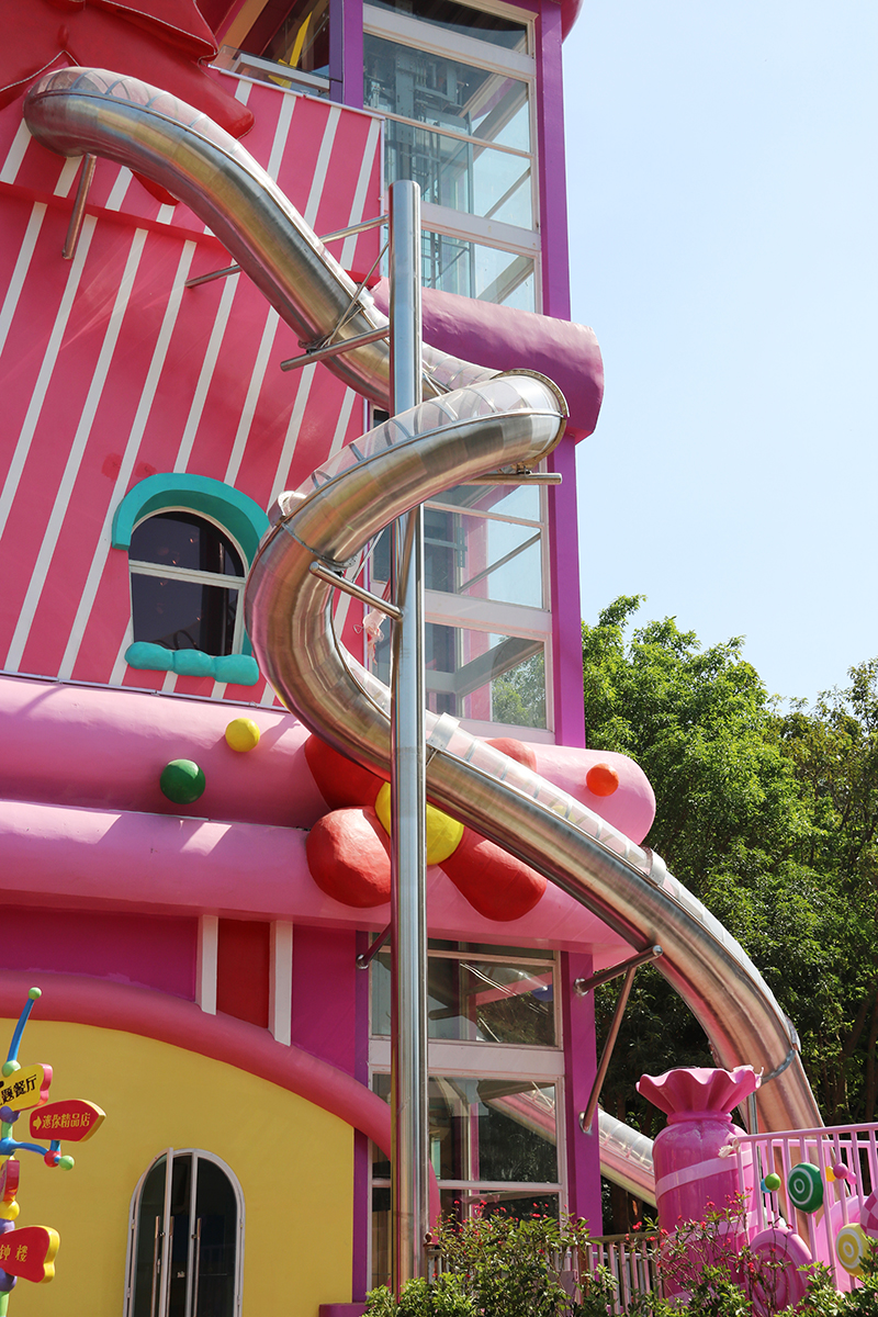 东莞凤岗糖果屋-不锈钢滑梯