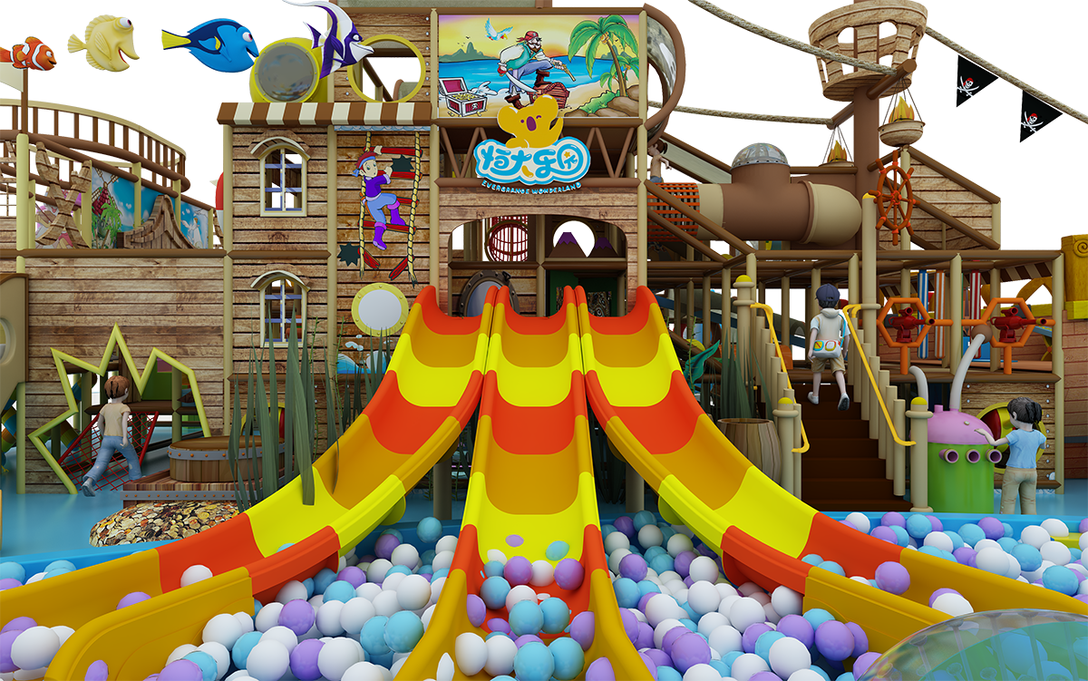 牧童淘气堡室内儿童游乐园